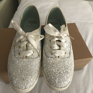 Sparkly Silver Kate Spade Keds
